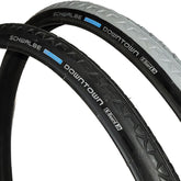Close up view showing 24 x 1 in. (25-540) Schwalbe Downtown HS 342 Wheelchair Tire in black and gray